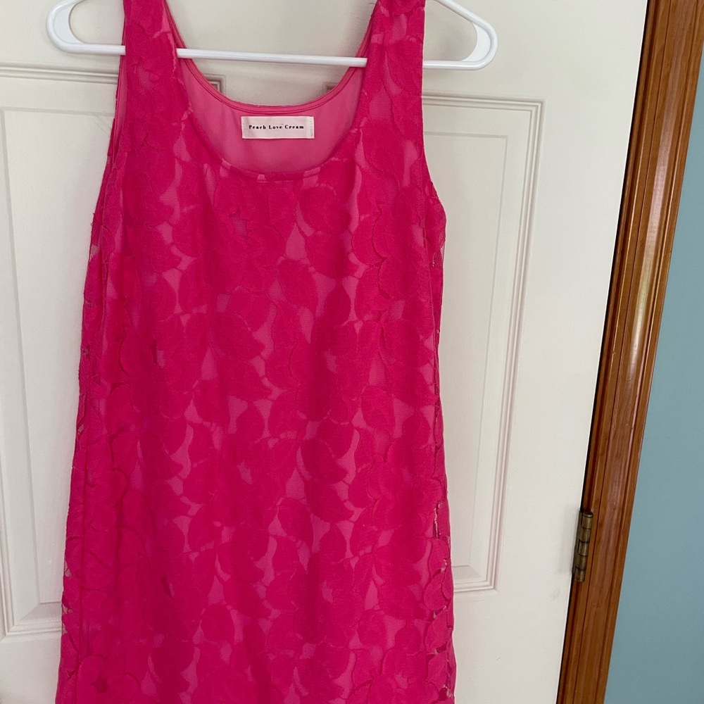 Peach Love California Vibrant Pink dress